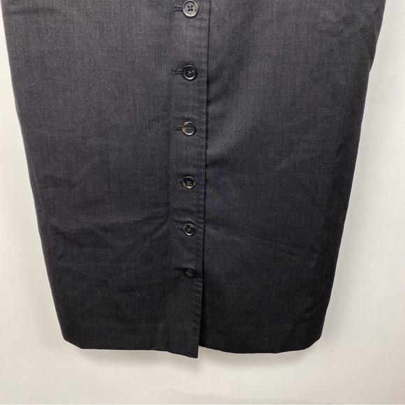 American Airlines Grey Womens Button Up Uniform Dress Size 0 Short Sleeve - Picture 9 of 13